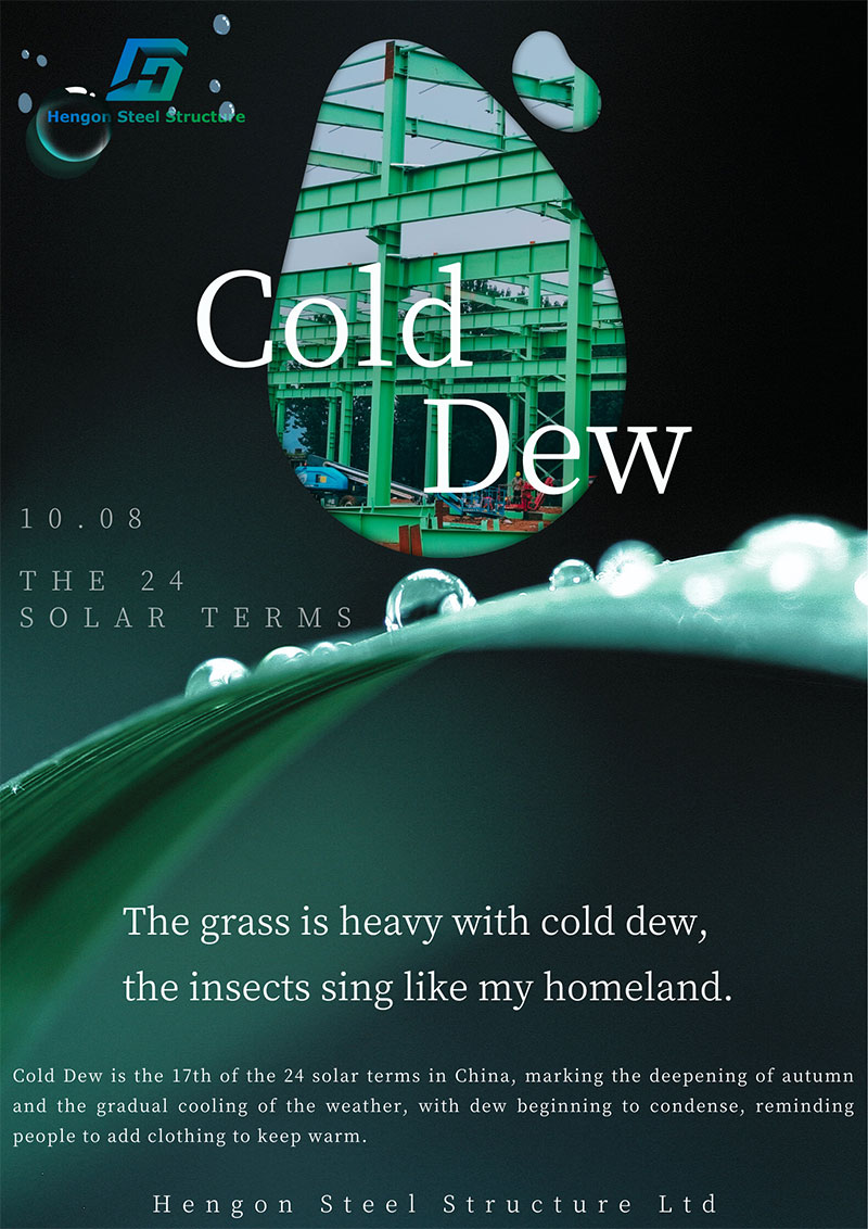 The dew is cold and will condense